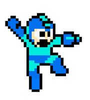 Mega Man jumping