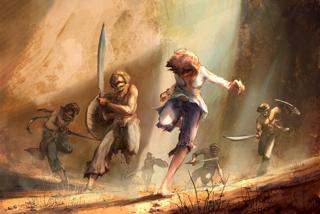 Elika flees armed pursuers