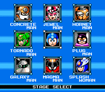 Mega Man 9 stage select screenshot