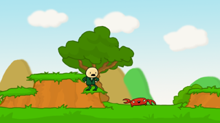 Apparently mindless crab.